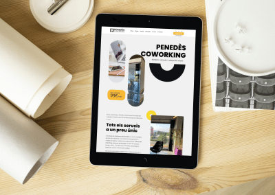 Penedès Coworking: Rebranding, disseny web i xarxes