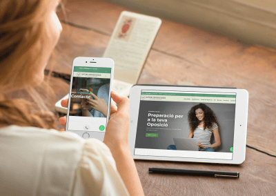 ApteOposicions: Disseny web i posicionament SEO.