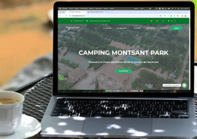 Càmping Montsant: Disseny web i posicionament per a Càmping