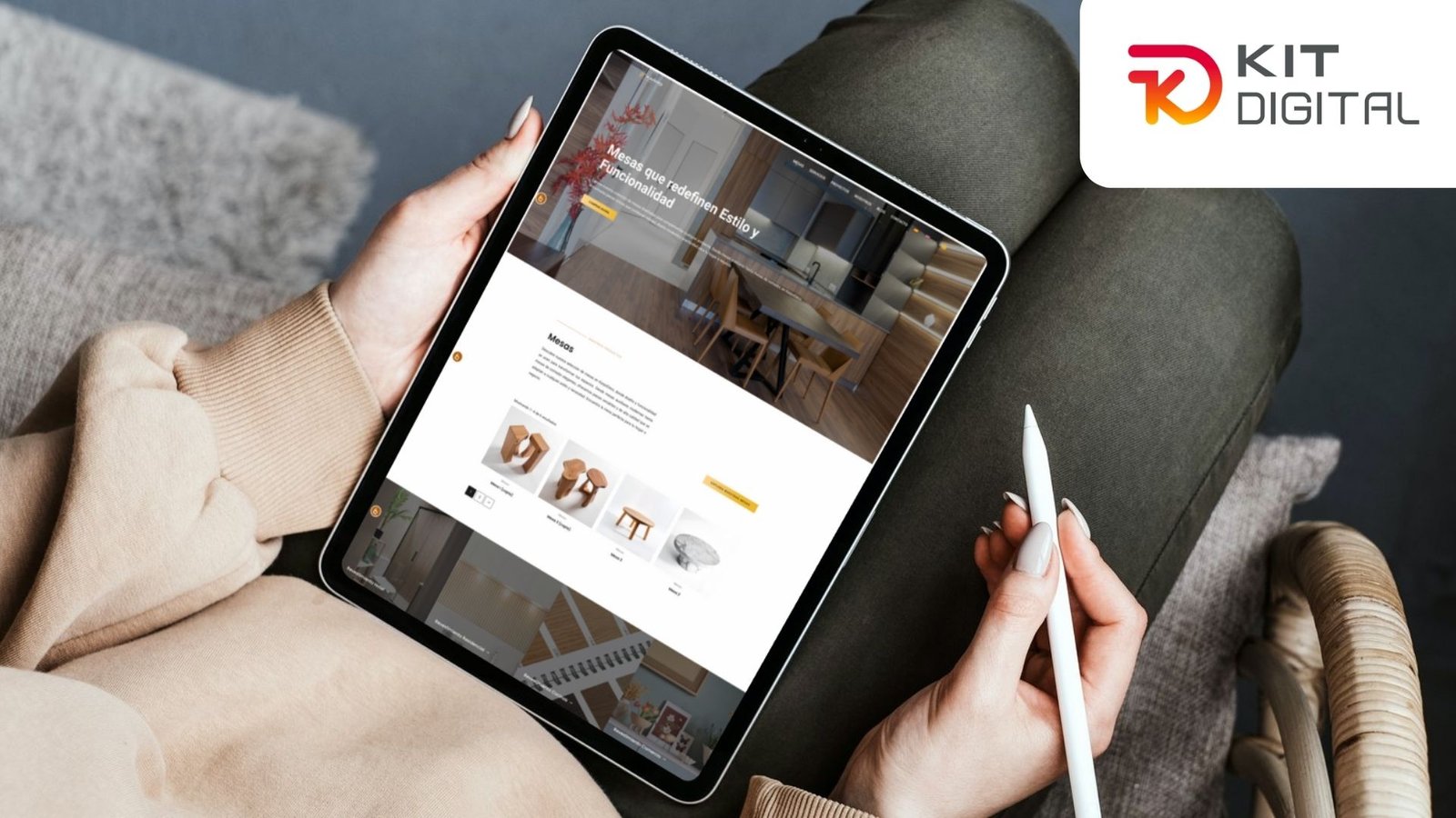 Web de botiga de decoració amb el Kit Digital