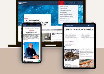 Projecte per Yacht Plumbing Service SL: Web i SEO per Serveis de Fontaneria i Manteniment de Yachts