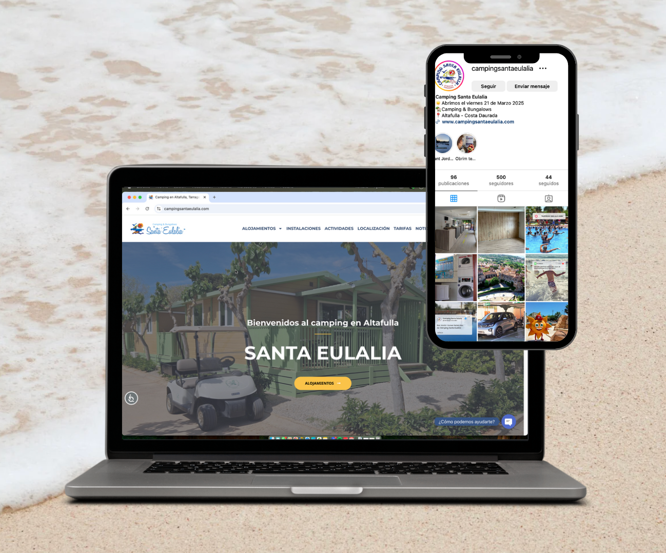 Web i Xarxes Socials per a Càmpings