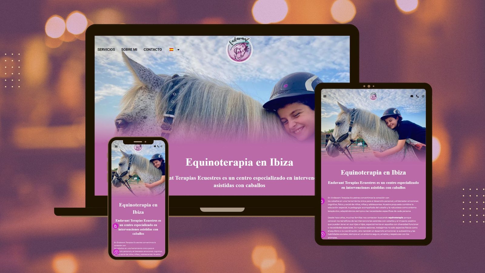 Disseny web i posicionament avançat per Equinoterapia